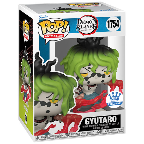 Funko POP #1754 Demon Slayer Gyutaro Blood Attack Exclusive Figure